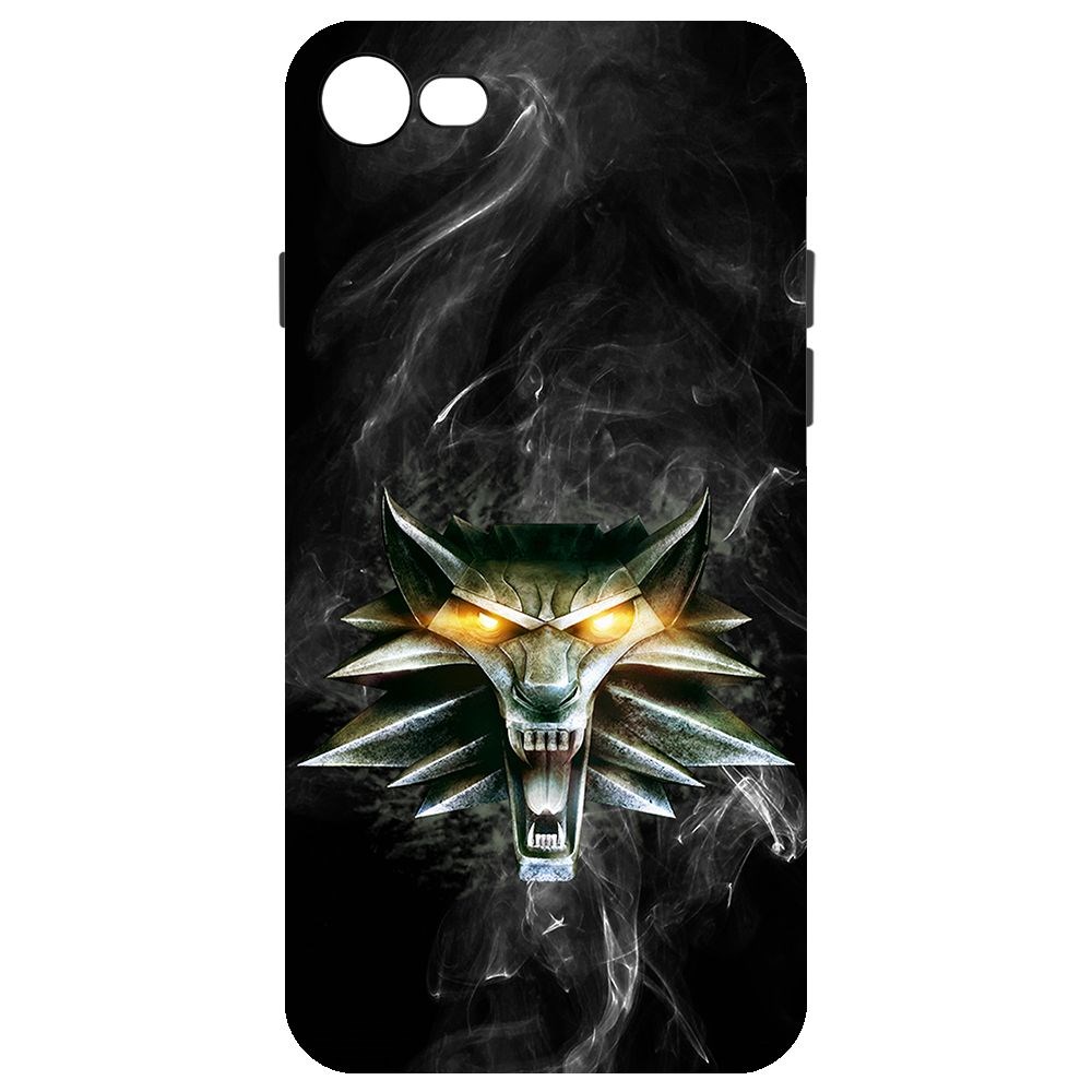 

Чехол-накладка Krutoff Soft Case Ведьмак. Школа Волка для iPhone 7/8 черный