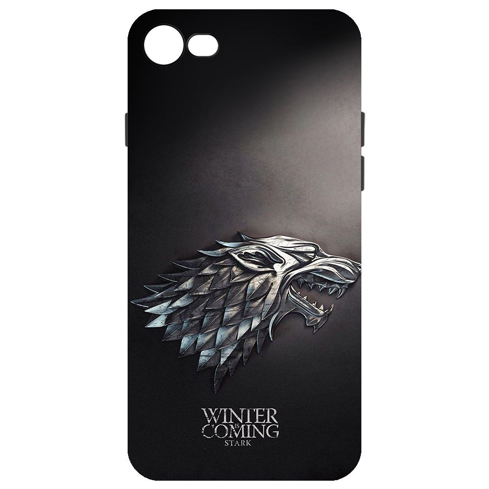 

Чехол-накладка Krutoff Soft Case Игра Престолов. Зима Близко для iPhone 7/8 черный