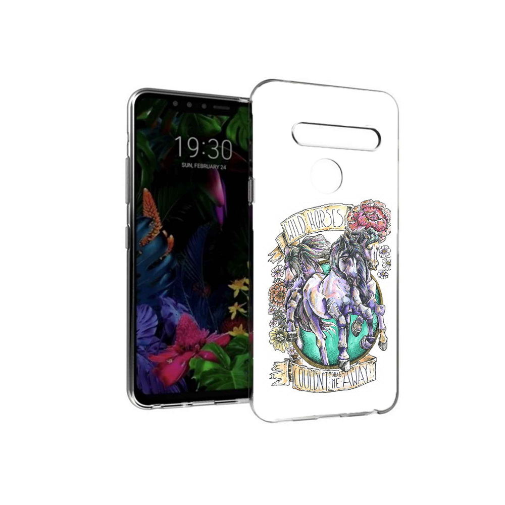 

Чехол MyPads Tocco для LG G8 рисунок коней в цветах (PT135945.76.582), Tocco