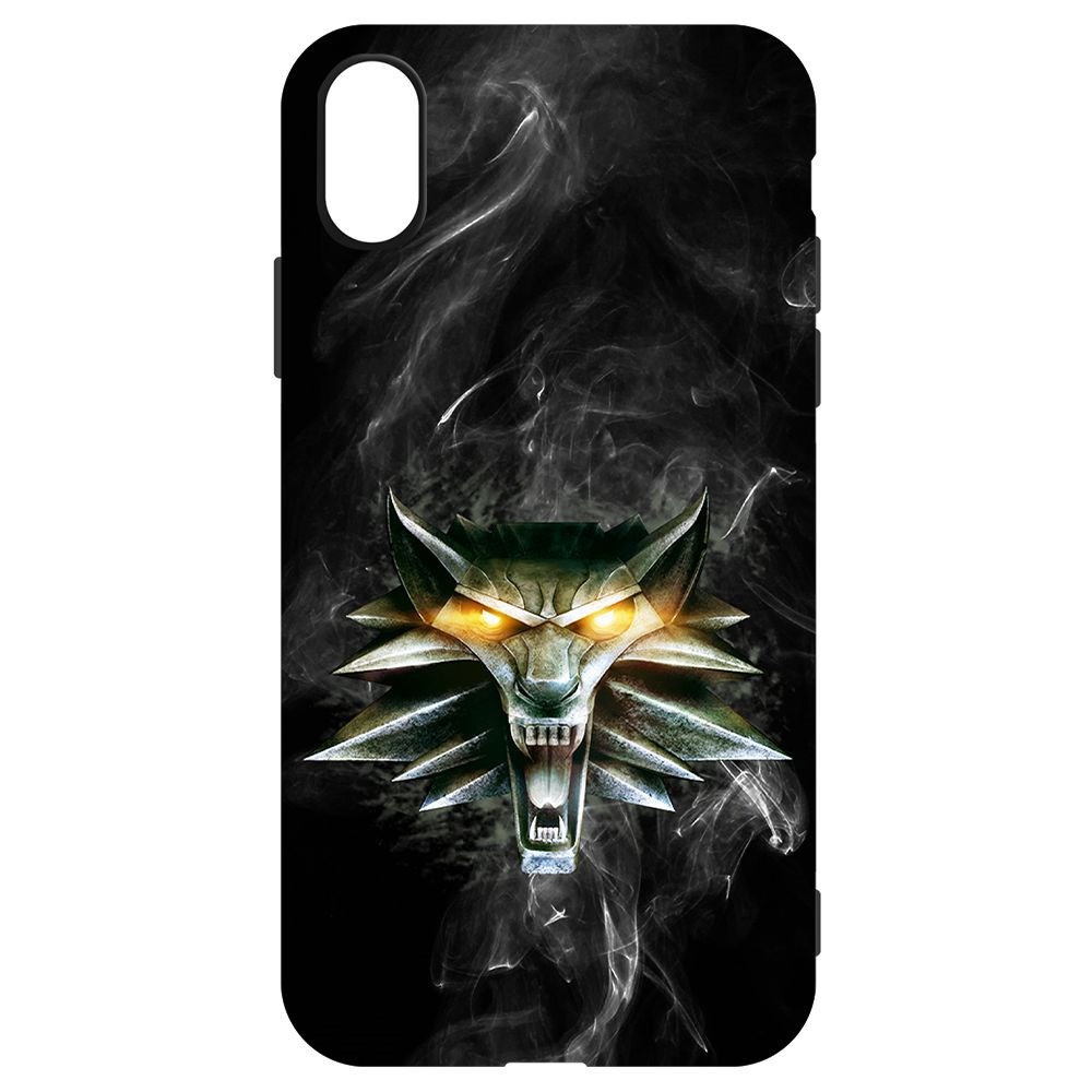 

Чехол-накладка Krutoff Soft Case Ведьмак. Школа Волка для iPhone XR черный