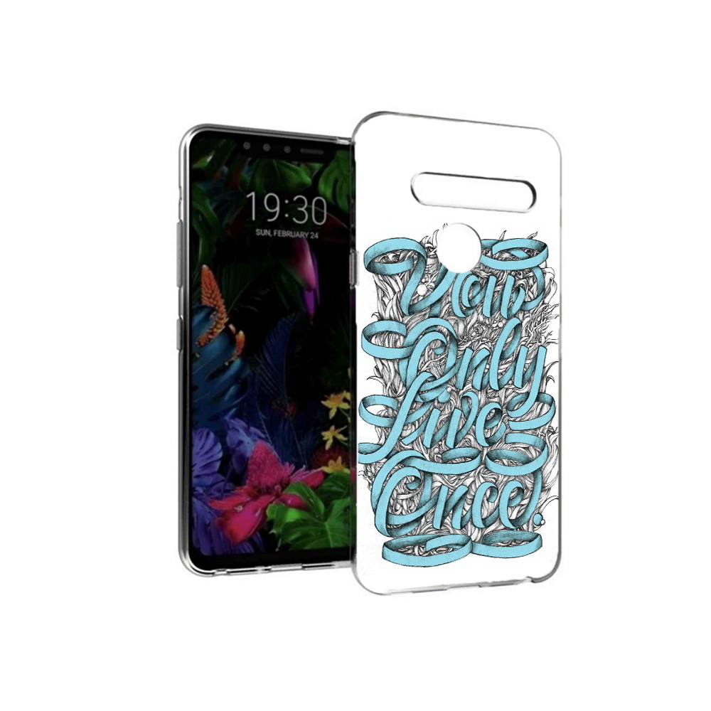 

Чехол MyPads Tocco для LG G8 слова из ленты абстракция (PT135945.76.607), Tocco