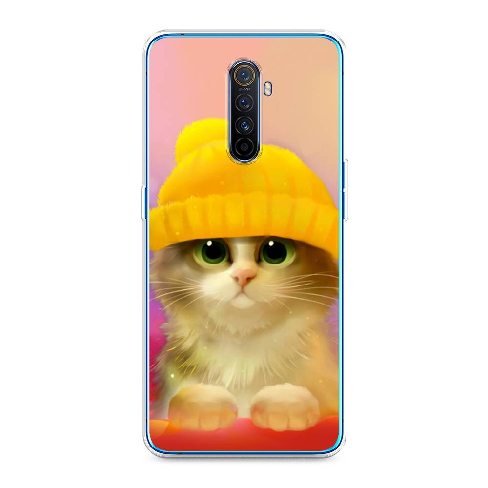 фото Чехол awog "котенок в желтой шапке" для realme x2 pro