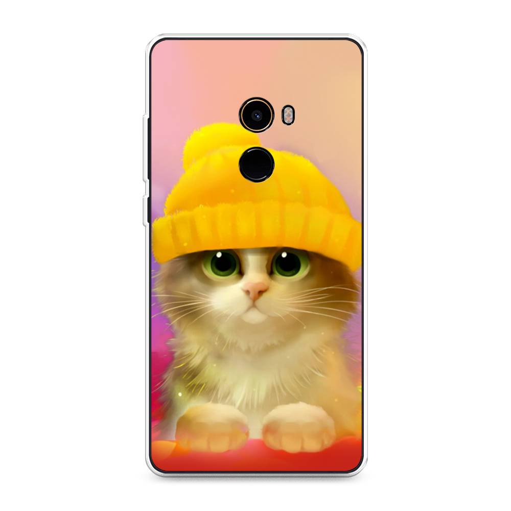 

Чехол Awog на Xiaomi Mi Mix 2 "Котенок в желтой шапке", Разноцветный, 32550-2