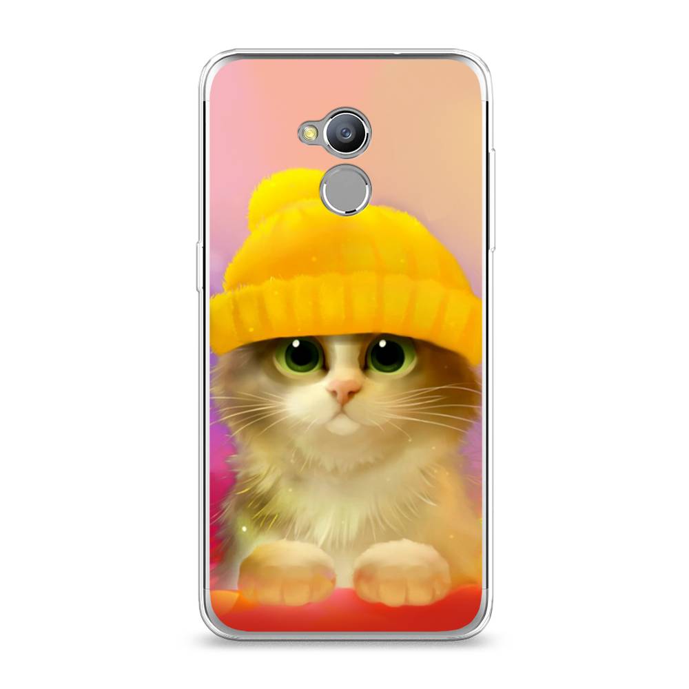 

Чехол Awog на ZTE Blade V7 Lite / ЗТЕ Блэйд V7 Lite "Котенок в желтой шапке", 130450-2