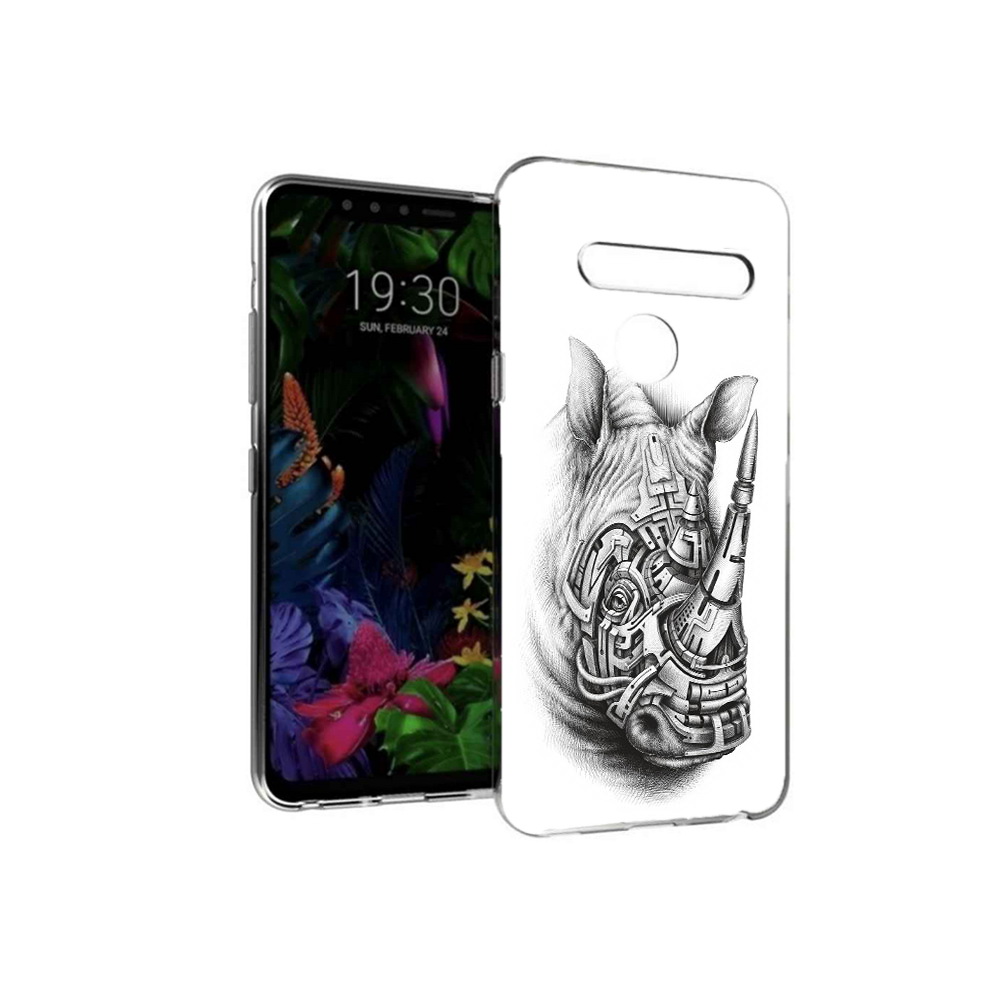 

Чехол MyPads Tocco для LG G8 стальной носорог (PT135945.76.620), Tocco