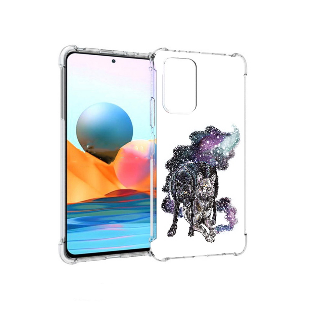 Чехол MyPads Tocco для Xiaomi Redmi Note 10 Pro звездные волки (PT158414.284.352)