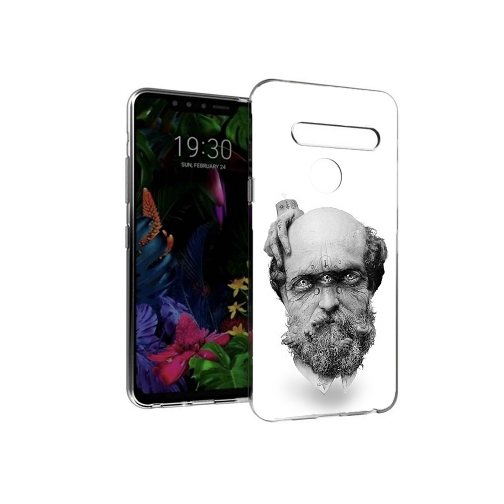 

Чехол MyPads Tocco для LG G8 страшный бородатый мужчина абстракция (PT135945.76.630), Tocco