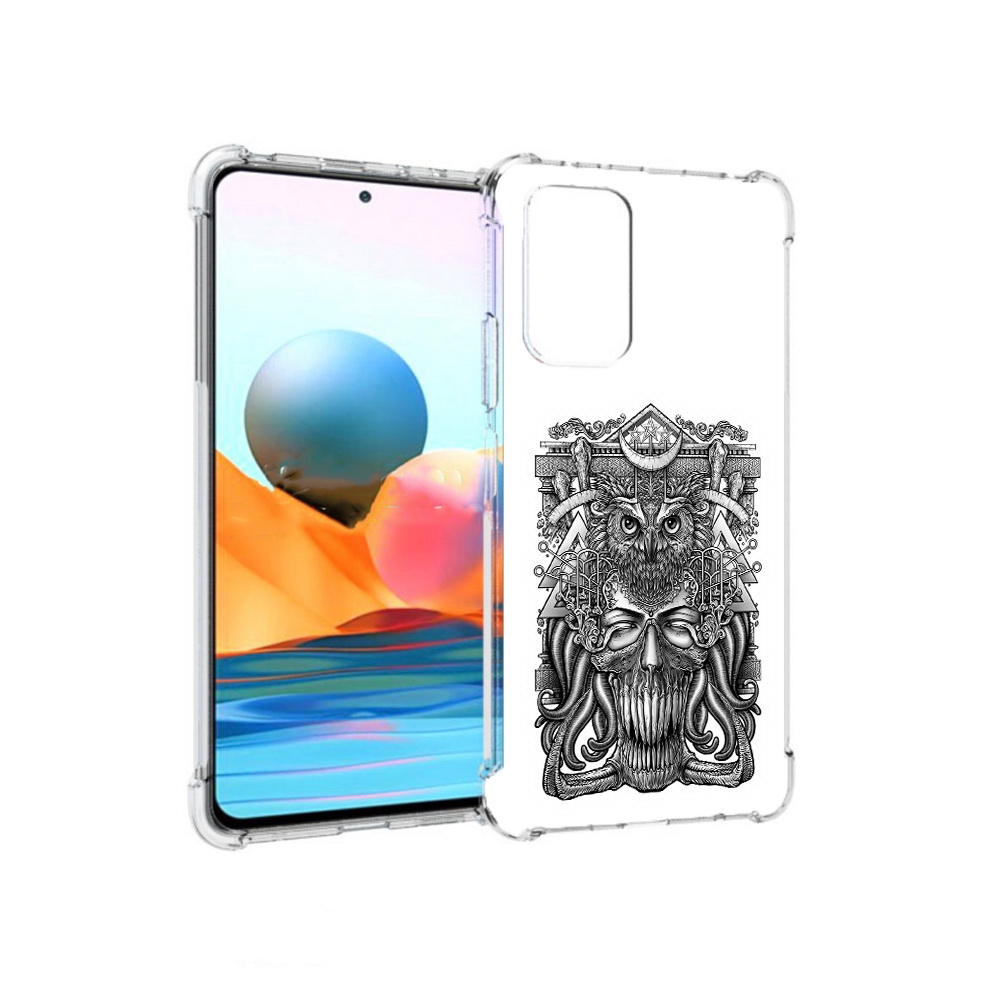 Чехол MyPads Tocco для Xiaomi Redmi Note 10 Pro зубастая сова (PT158414.284.369)