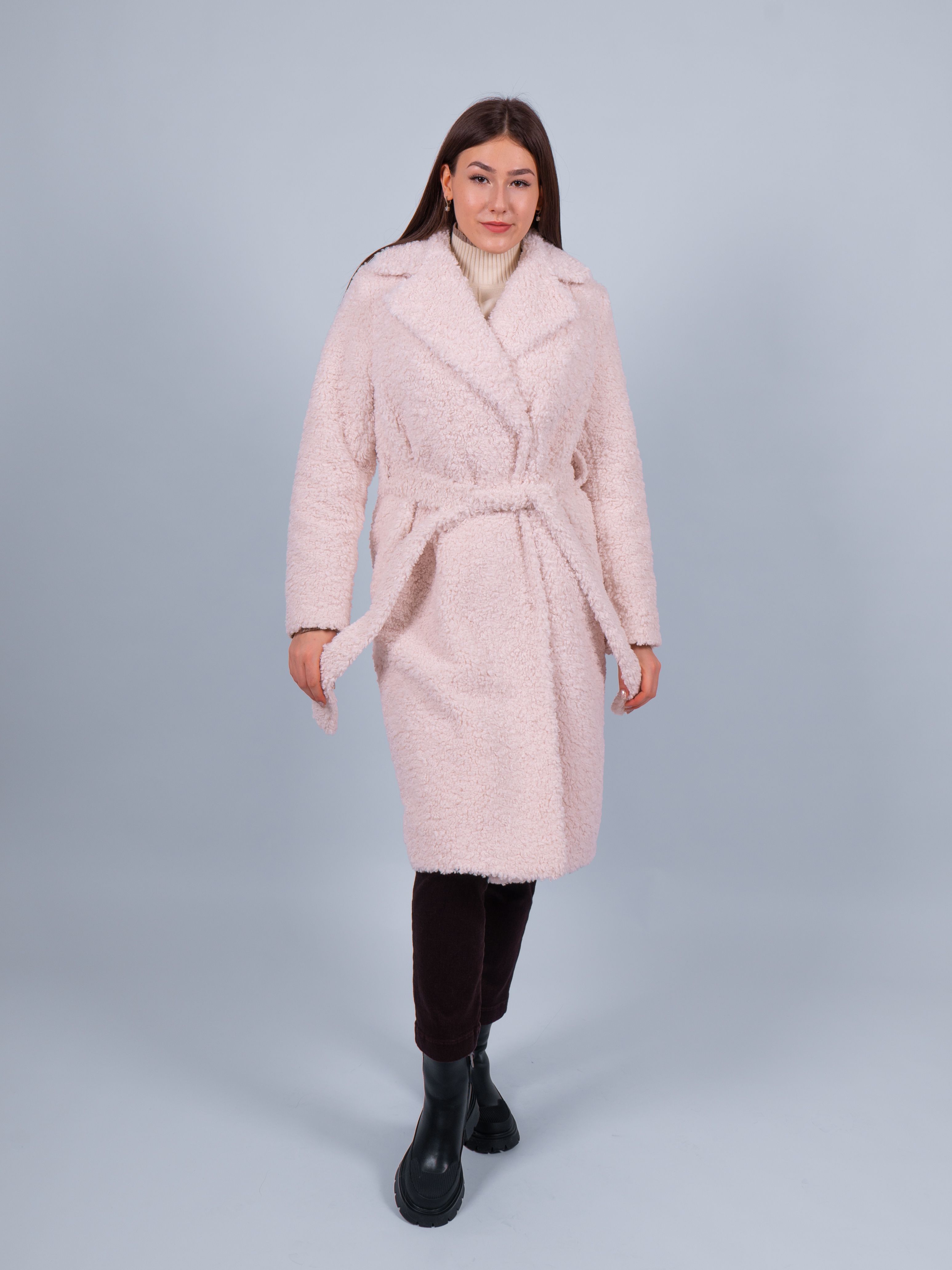 

Пальто женское 365 clothes ДМ-Анита бежевое 44 RU, Бежевый, ДМ-Анита