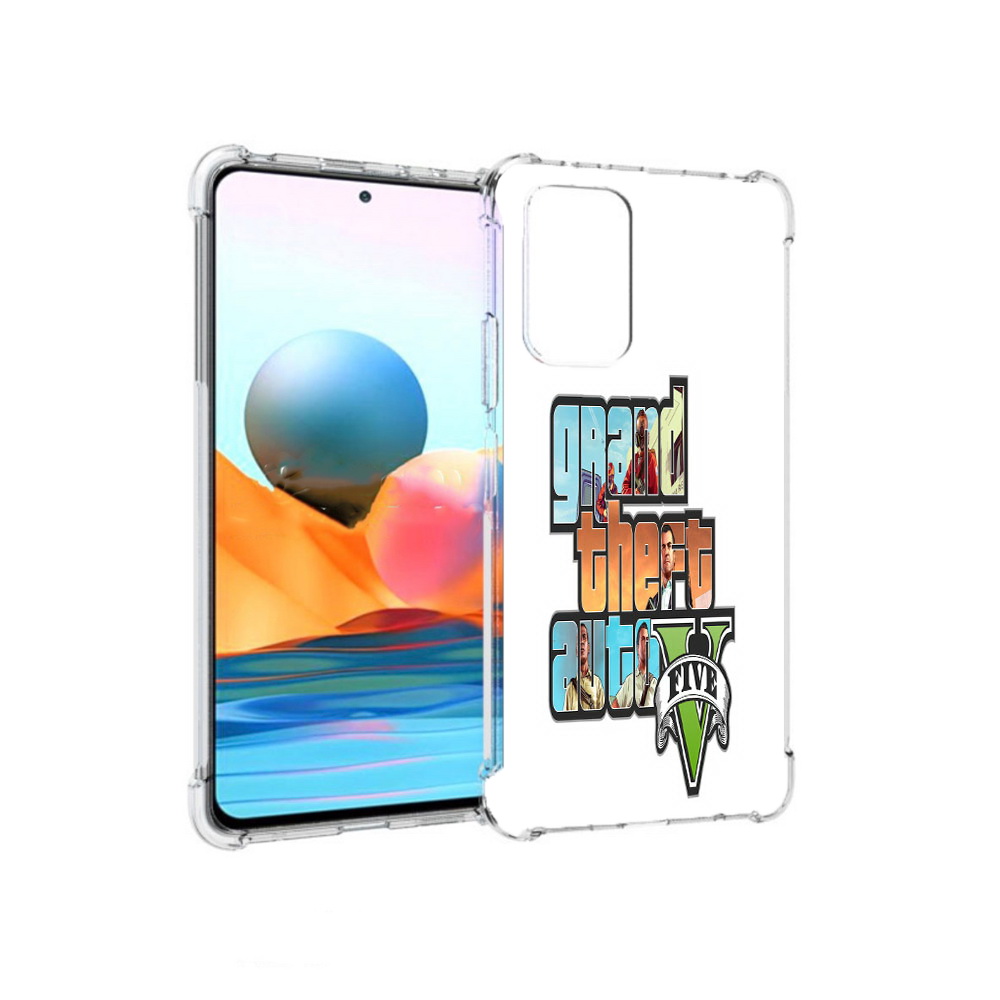 

Чехол MyPads Tocco для Xiaomi Redmi Note 10 Pro игра гта (PT158414.284.373), Прозрачный, Tocco