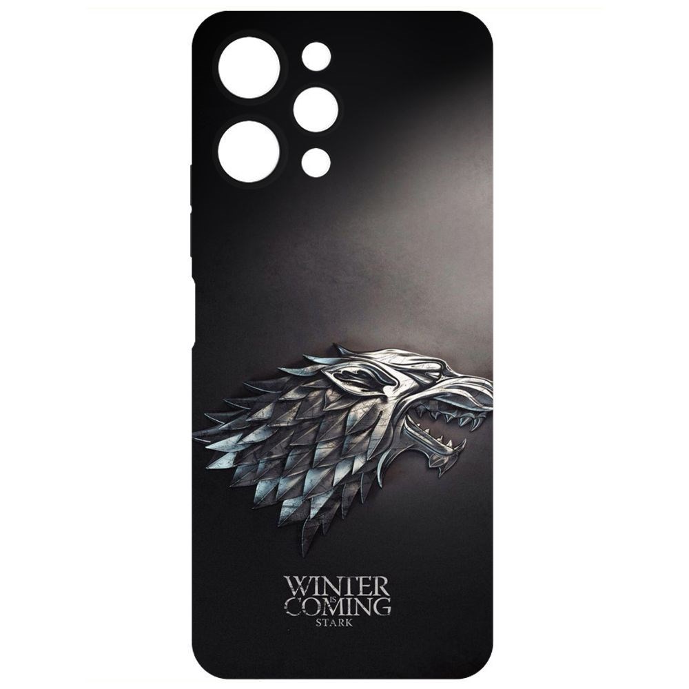 

Чехол-накладка Krutoff Soft Case Игра Престолов. Зима Близко для Xiaomi Redmi 12 черный
