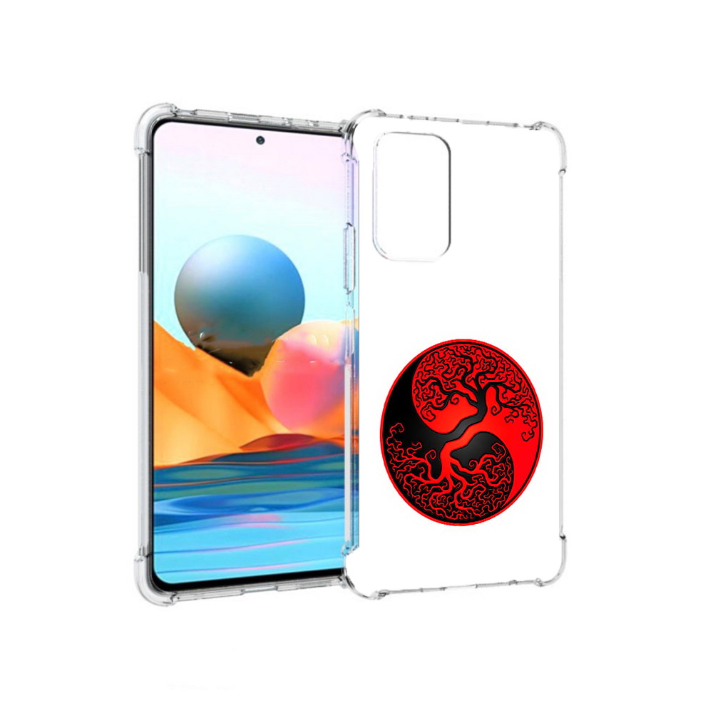 

Чехол MyPads Tocco для Xiaomi Redmi Note 10 Pro инь янь дерево (PT158414.284.379), Прозрачный, Tocco