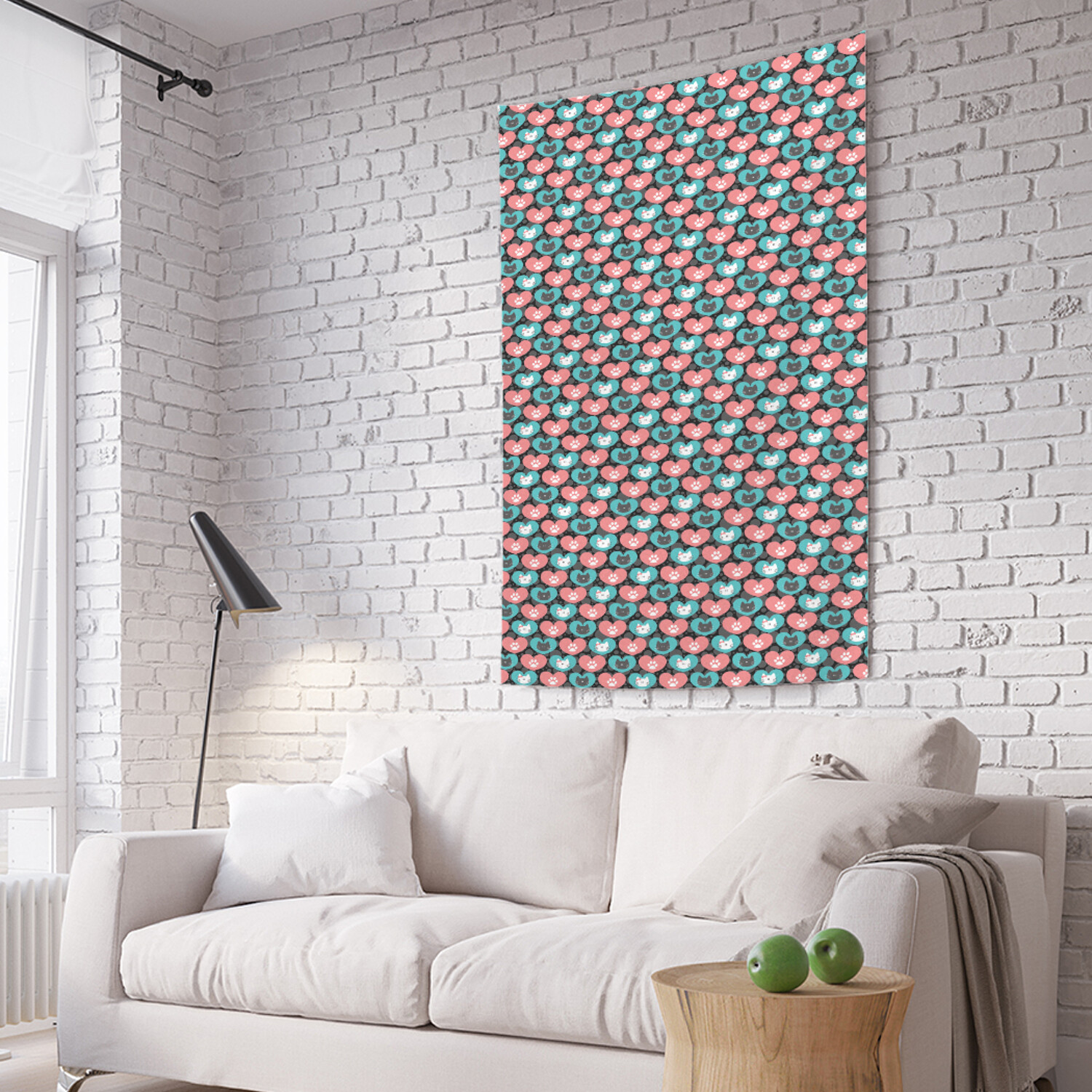 

Вертикальное фотопанно на стену JoyArty Коты в сердце 150x200 см, Коты в сердце