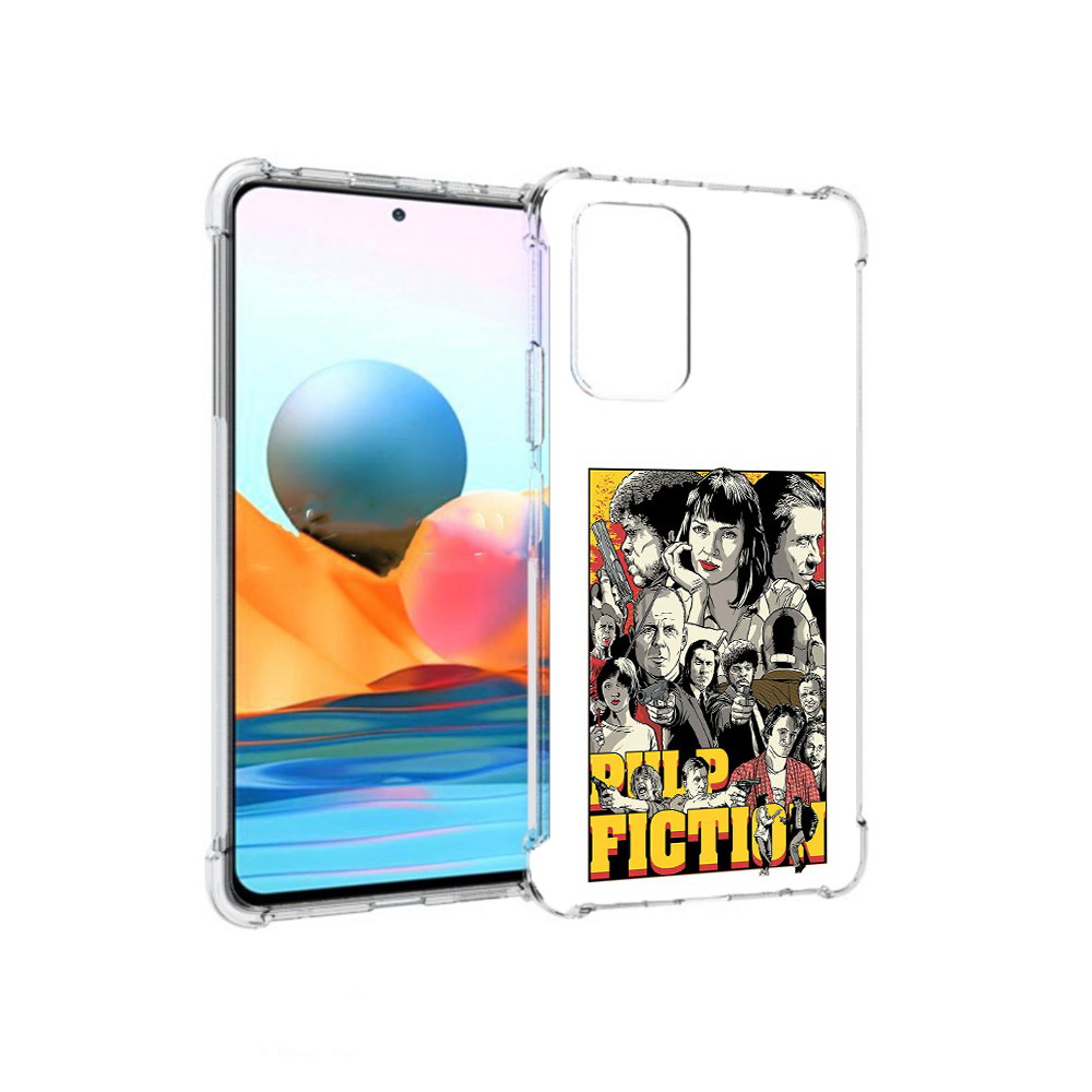 

Чехол MyPads Tocco для Xiaomi Redmi Note 10 Pro комикс картинка (PT158414.284.390), Прозрачный, Tocco