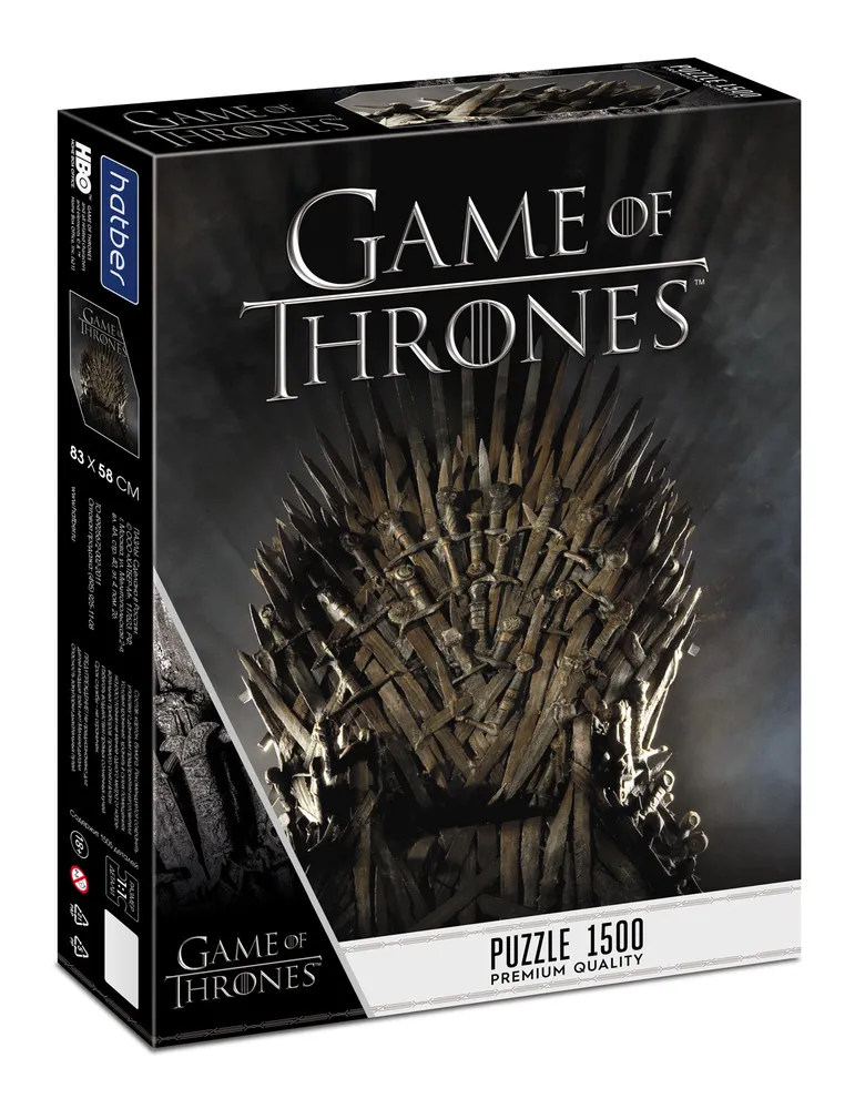 

Пазл Hatber Premium Игра престолов. Game of Thrones 1500 элементов, 1500ПЗ1-26445