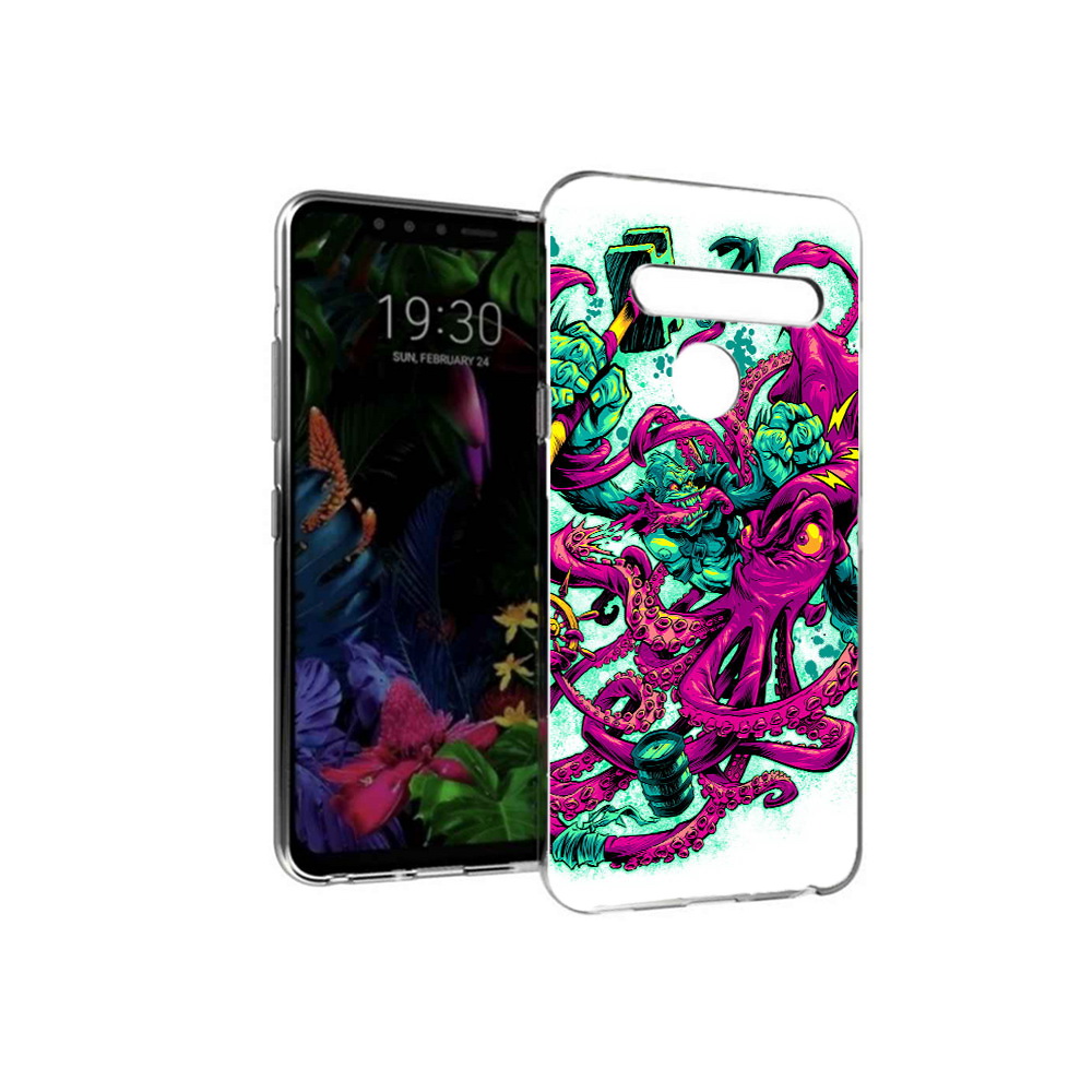 

Чехол MyPads Tocco для LG G8 фиолетовый кракен (PT135945.76.657), Tocco