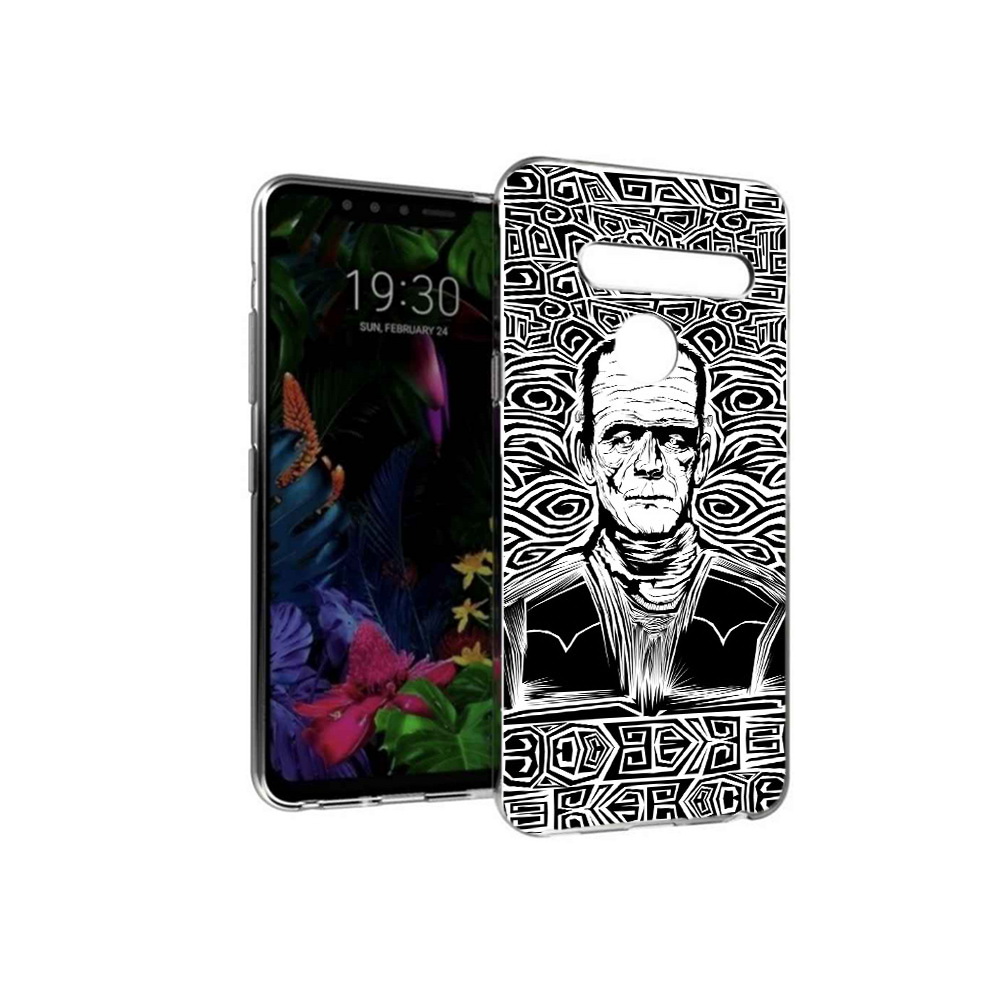 

Чехол MyPads Tocco для LG G8 франкенштейн черно белый (PT135945.76.661), Tocco