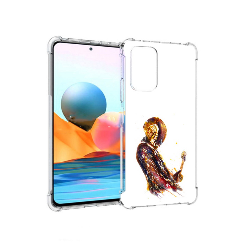 Чехол MyPads Tocco для Xiaomi Redmi Note 10 Pro космо-музыкант (PT158414.284.393)