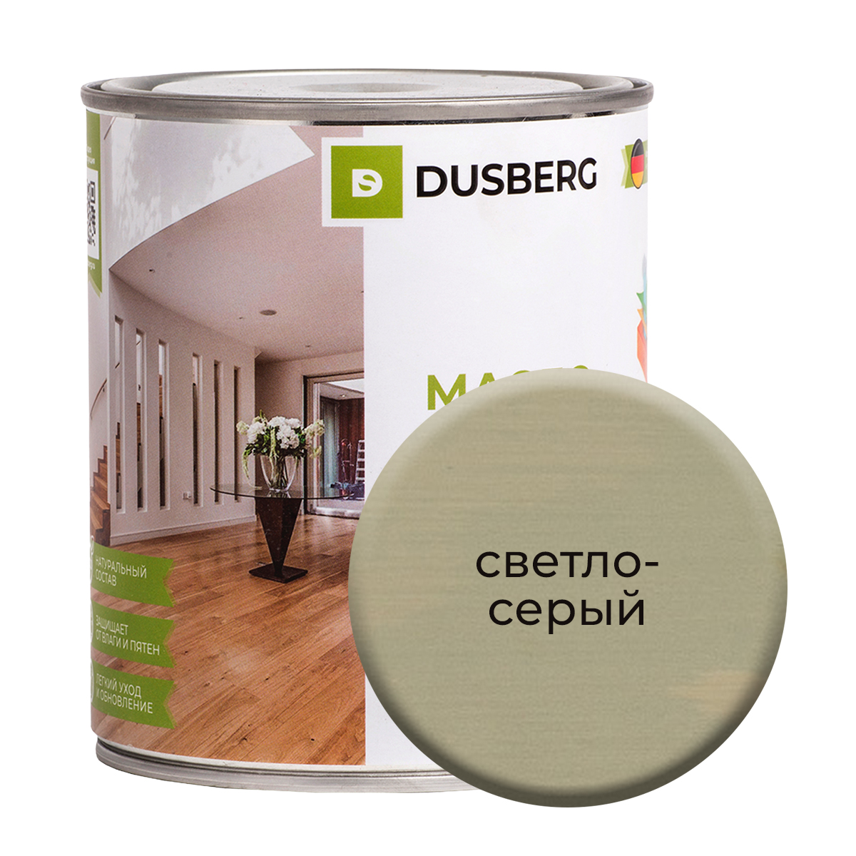 Масло Dusberg для стен на бесцветной основе, 750 мл Светло-серый нетипичный интерьер типовой квартиры практическое руководство по дизайну интерьера для владельцев обычных квартир