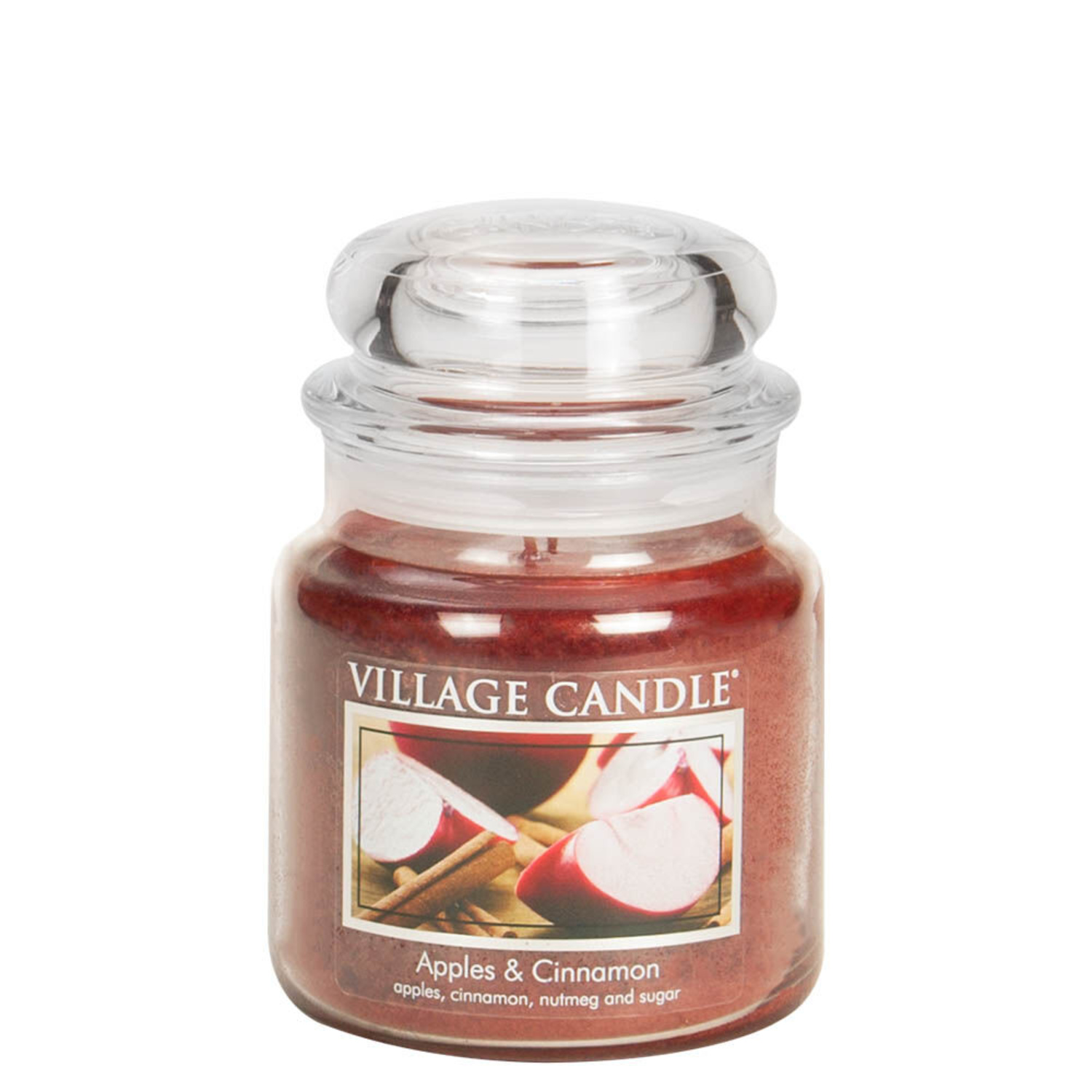 фото Ароматическая свеча village candle "яблоко и корица", средняя