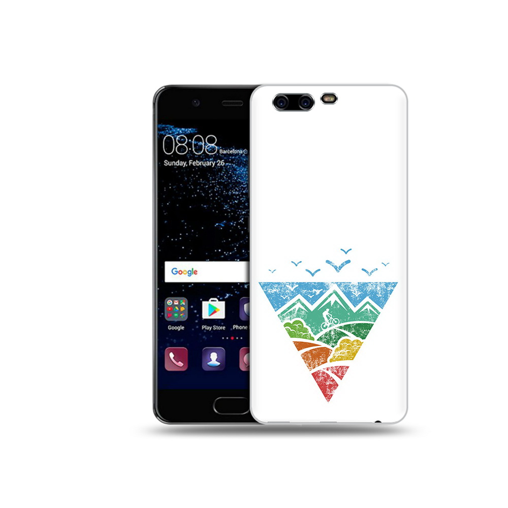 

Чехол MyPads Tocco для Huawei P10 Лес земля море чайки (PT60870.50.105), Прозрачный, Tocco