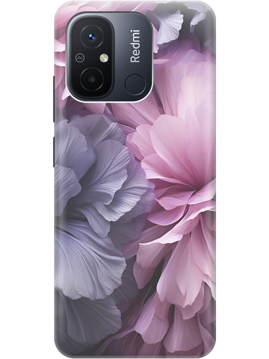 

Силиконовый чехол на Xiaomi Redmi 12C с рисунком "Розово-фиолетовые цветы", Розовый;фиолетовый, 20001232