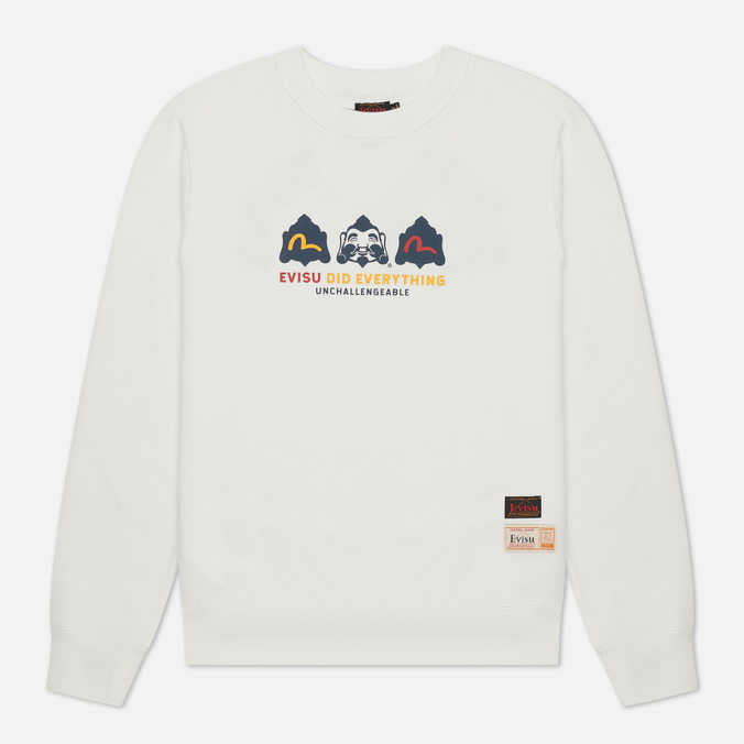 

Свитшот мужской Evisu 2EAHTM1SW335XXFL-OWHT белый M, 2EAHTM1SW335XXFL-OWHT