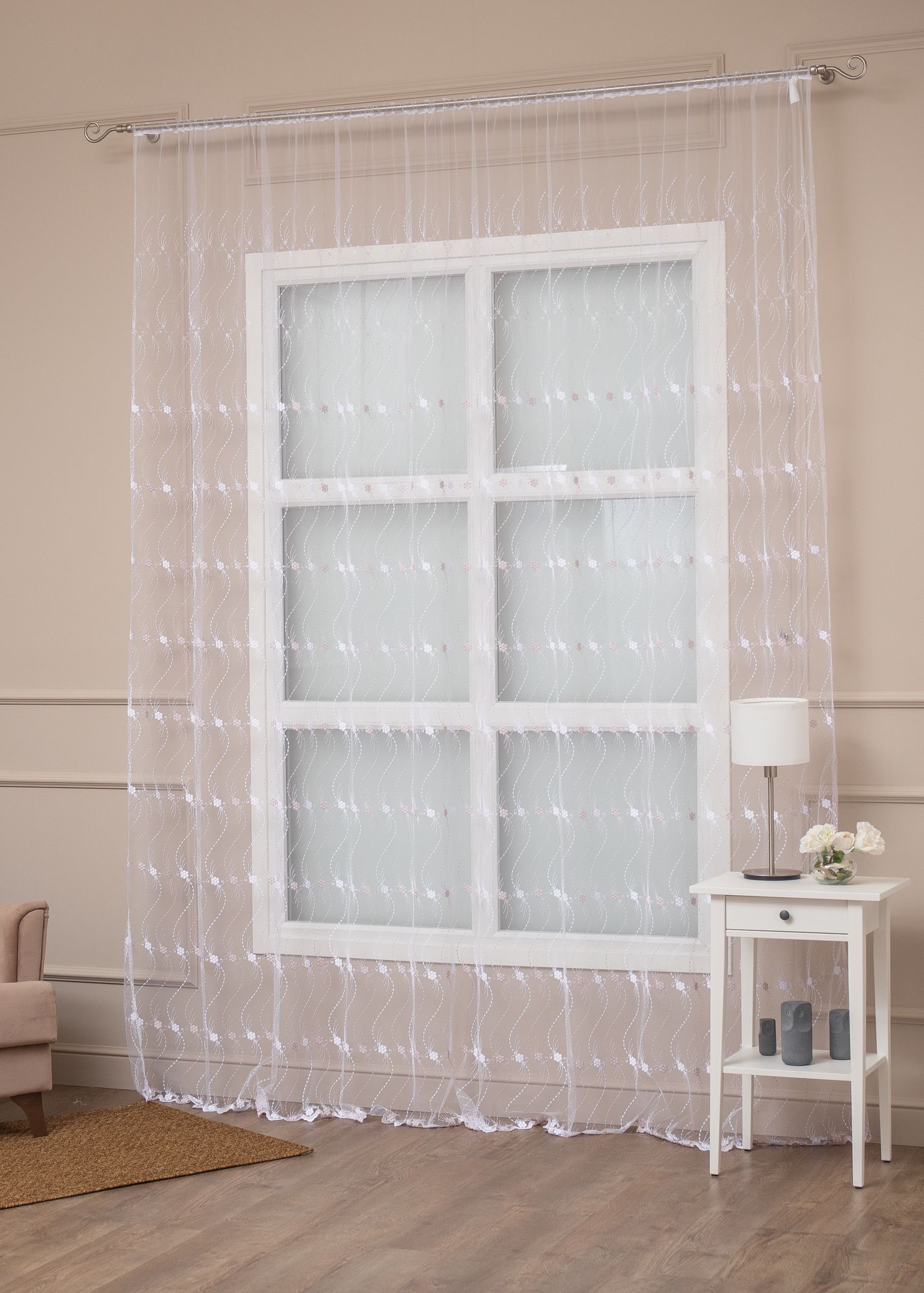 фото Тюль amore mio 28437 300*270 см брусника