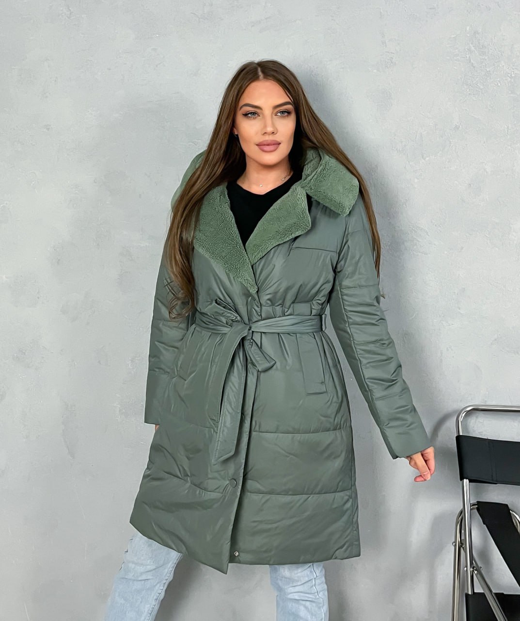 

Пальто женское NoBrand 301 зеленое 50 RU, Зеленый, 301