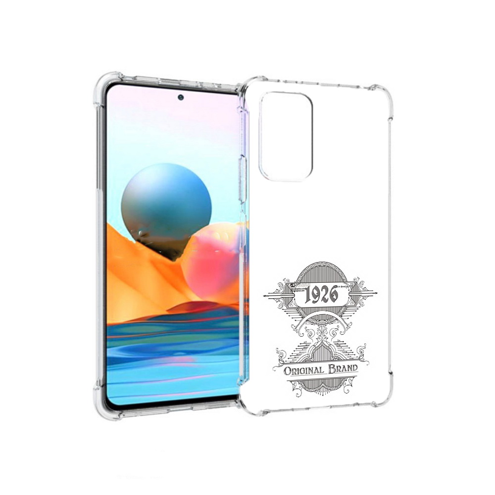 

Чехол MyPads Tocco для Xiaomi Redmi Note 10 Pro логотип черно белый (PT158414.284.446), Прозрачный, Tocco