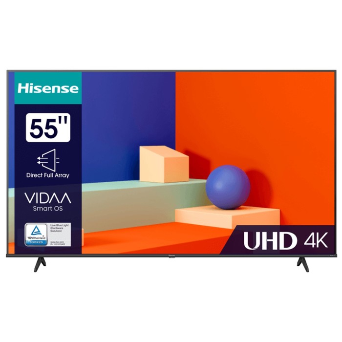 

Телевизор HISENSE 55A6K, 55"(140 см), UHD 4K, Черный, 55A6K
