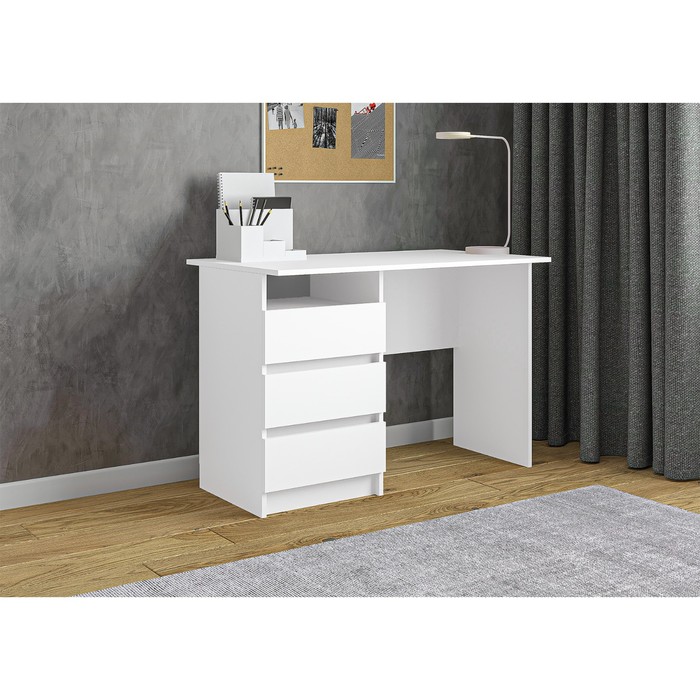 

Компьютерный стол 120x60.8x75 см, белый