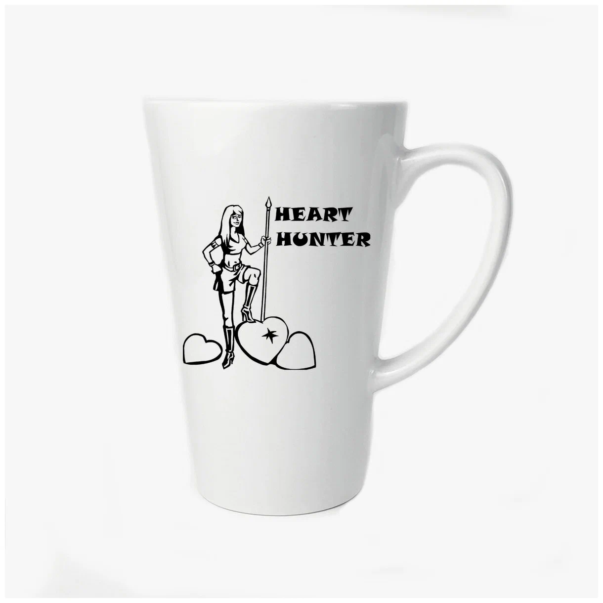 

Конусная кружка CoolPodarok Heart hunter