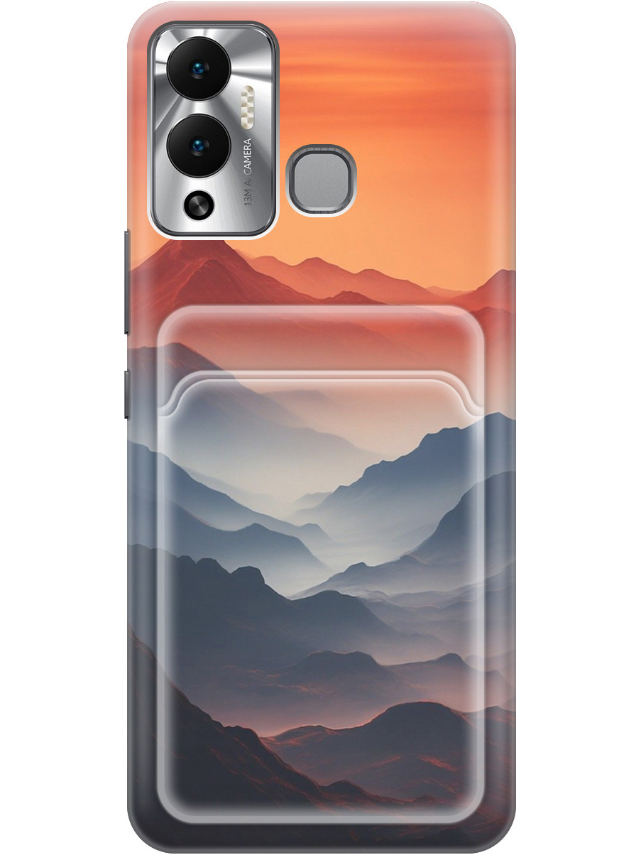 

Силиконовый чехол на Infinix Hot 12 Play NFC с принтом 785666, Прозрачный;оранжевый;черный, 743694410