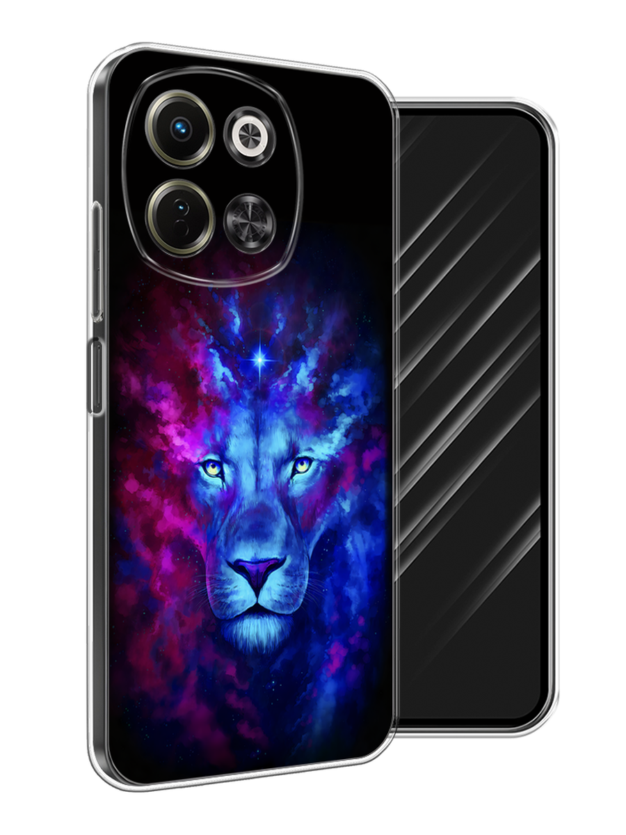 

Чехол Awog на Tecno Spark 30 5G "Космический лев", Голубой, 309750-1