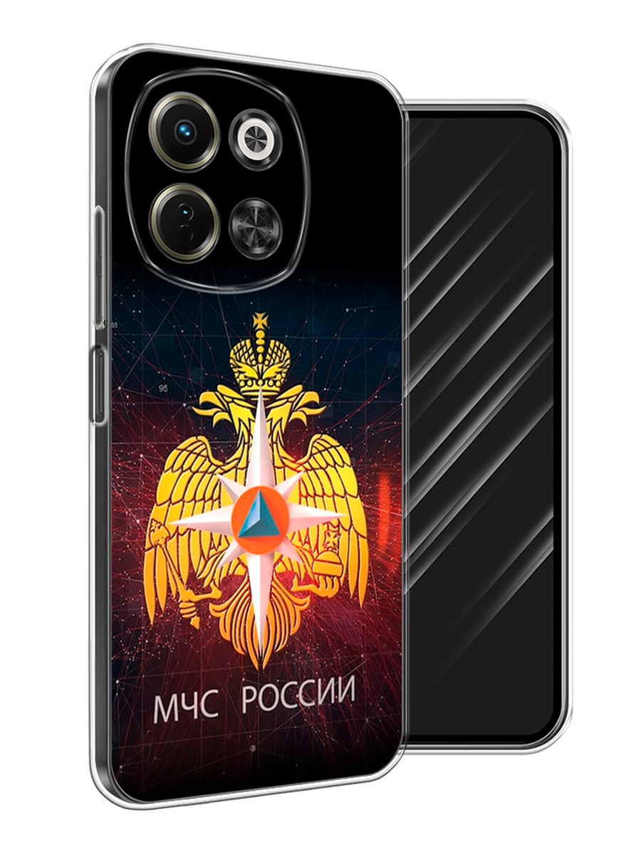 

Чехол Awog на Tecno Spark 30 5G "МЧС России", Черный;желтый;красный, 309750-1