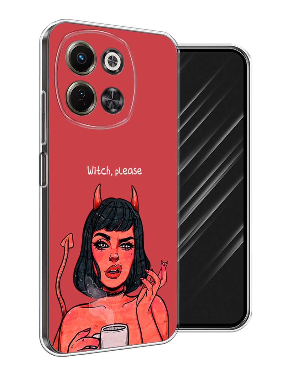 

Чехол Awog на Tecno Spark 30 5G "Evil Girl", Бордовый;черный, 309750-1
