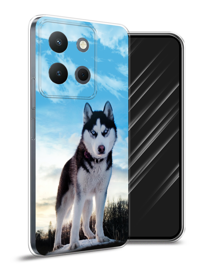 

Чехол Awog на Vivo Y36 4G "Хаски 3", Белый;черный;голубой, 269250-1