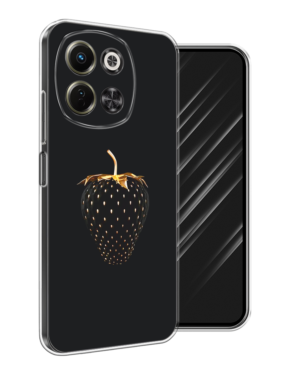 

Чехол Awog на Tecno Spark 30 5G "Черно-золотая клубника", Черный;золотистый, 309750-1
