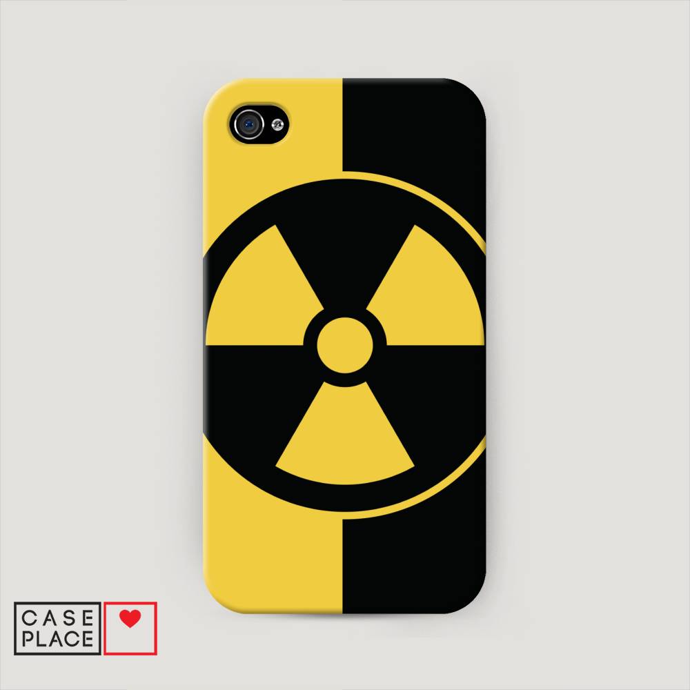 фото Пластиковый чехол "эмблема черно-желтая" на apple iphone 4 awog
