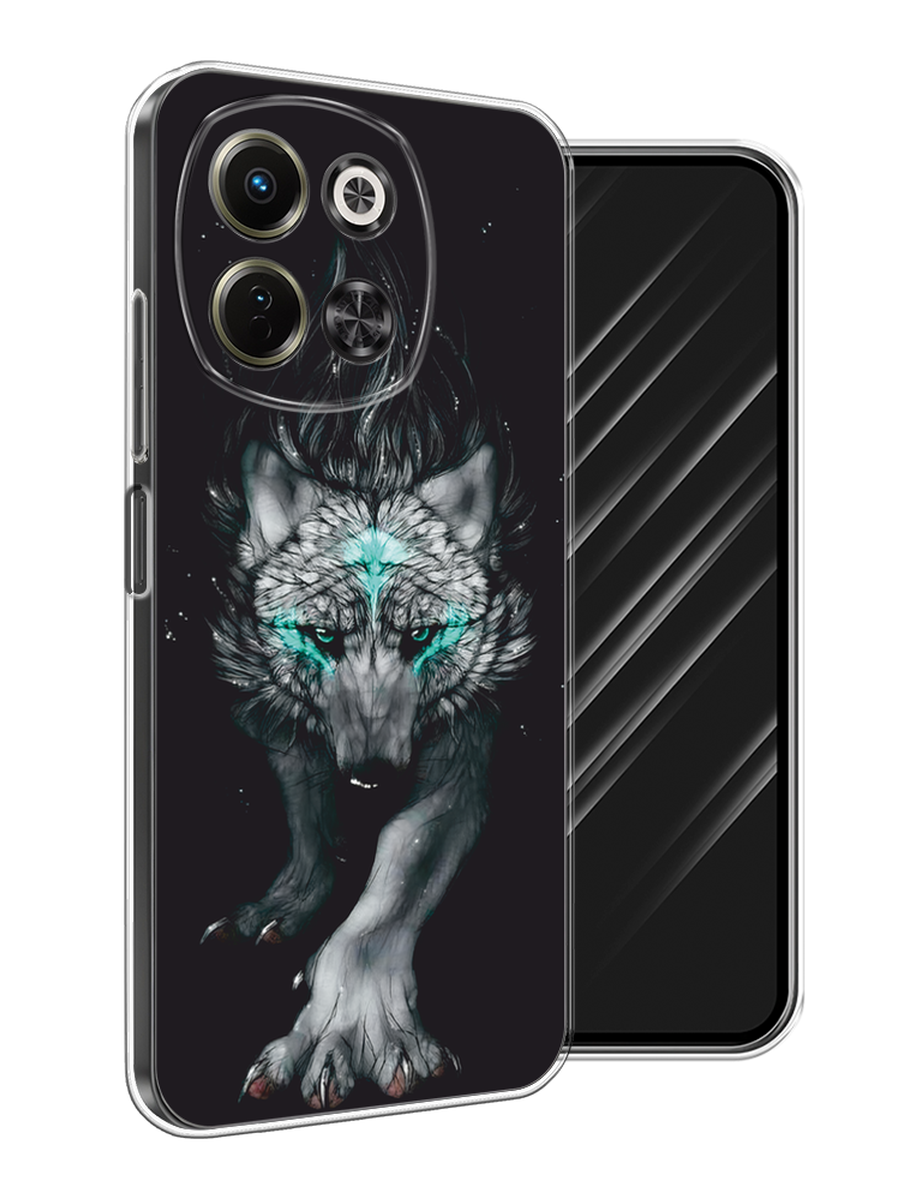 

Чехол Awog на Tecno Spark 30 5G "Волшебный волк", Черный;серый, 309750-1