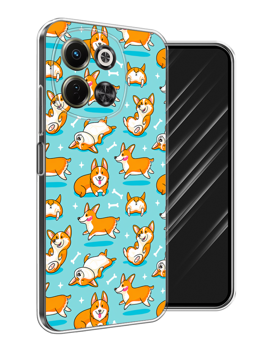 

Чехол Awog на Tecno Spark 30 5G "Веселые корги", Коричневый, 309750-1