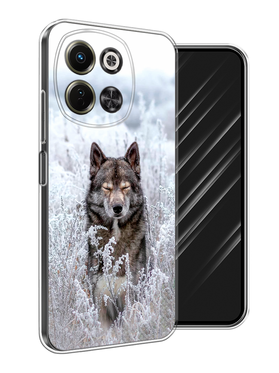 

Чехол Awog на Tecno Spark 30 5G "Волк в поле", Белый;черный, 309750-1