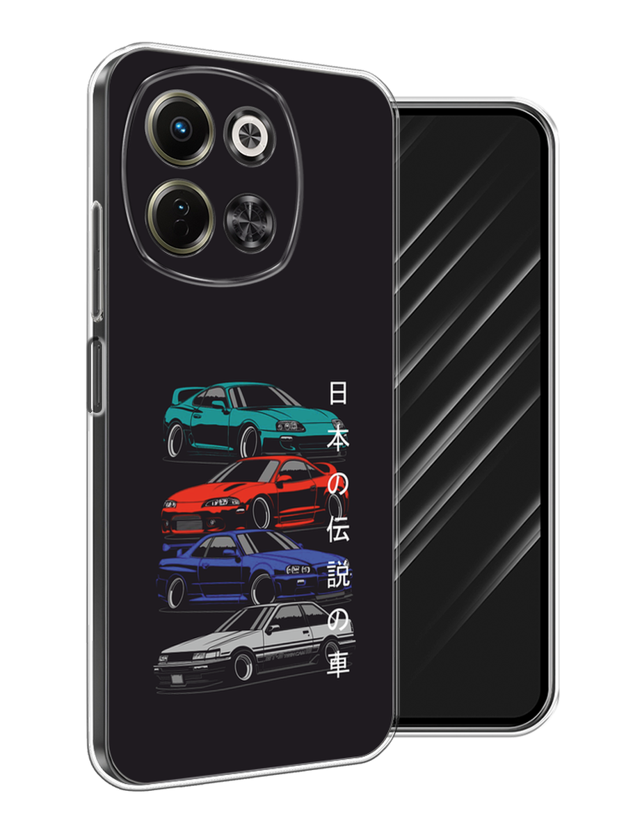 

Чехол Awog на Tecno Spark 30 5G "JDM Legend cars", Зеленый;красный;синий, 309750-1