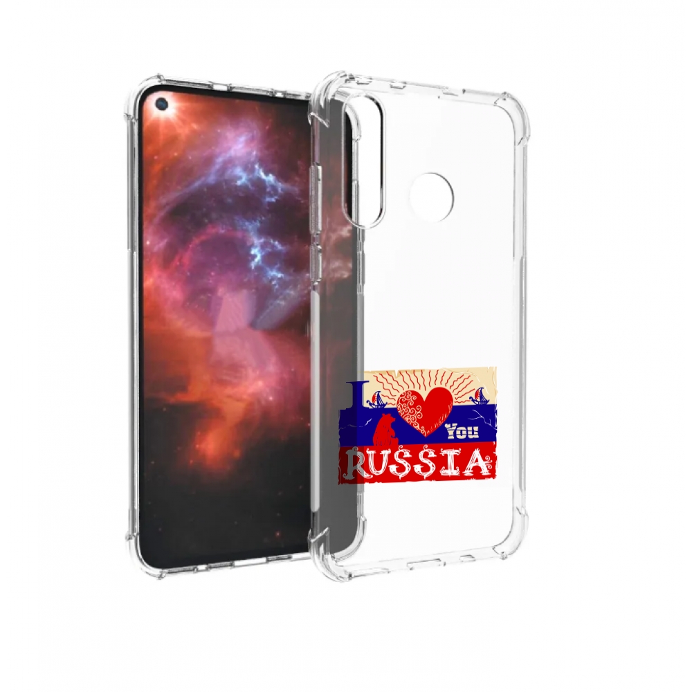 

Чехол бампер MyPads Люблю Россию для Huawei Nova 4 противоударный, Прозрачный, Tocco
