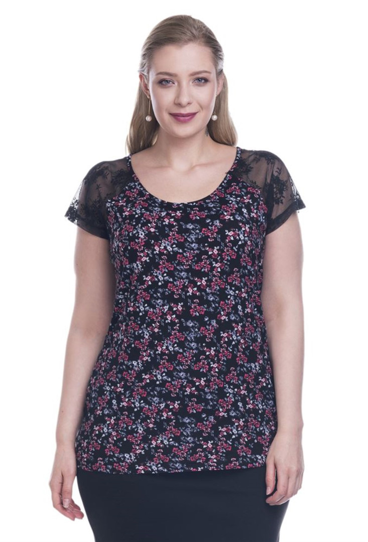 

Футболка женская My Line Moda 40 разноцветная 3XL, Разноцветный, 40