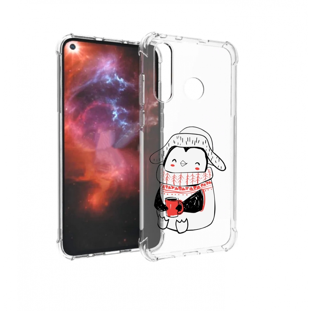 

Чехол бампер MyPads Милый пингвин для Huawei Nova 4 противоударный, Прозрачный, Tocco