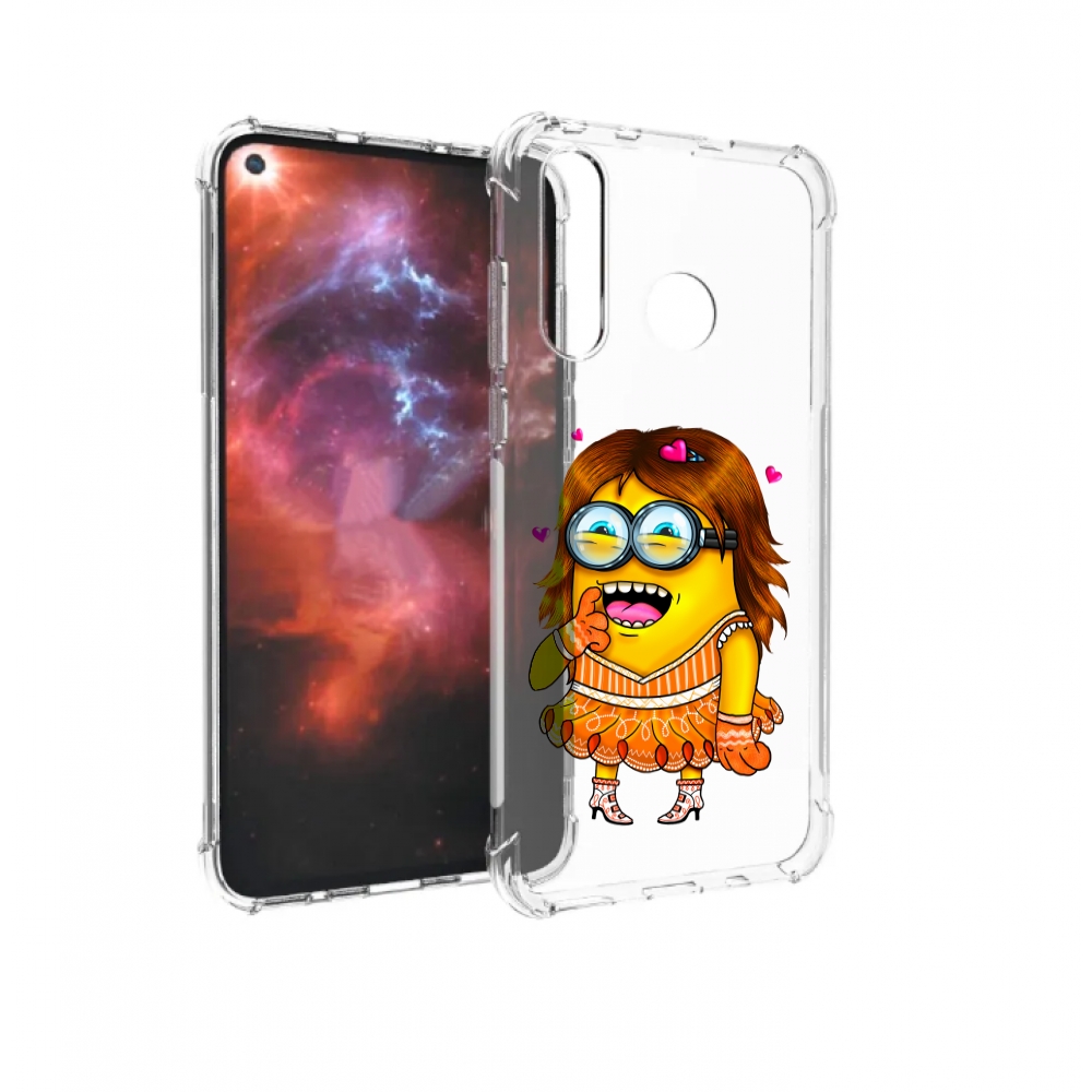 Чехол бампер MyPads Миньон девочка для Huawei Nova 4 противоударный