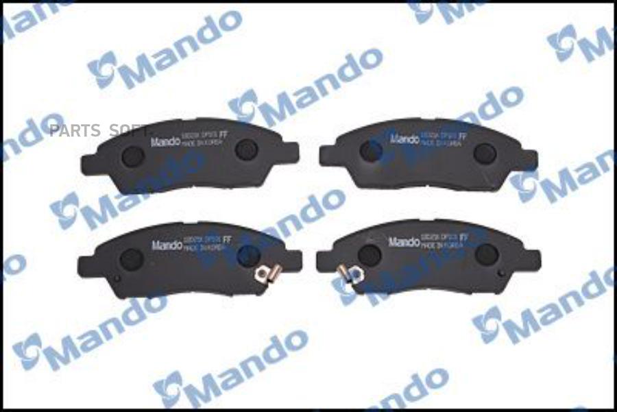 

Колодки тормозные NISSAN Cube (02-08),March (02-10) передние (4шт.) MANDO