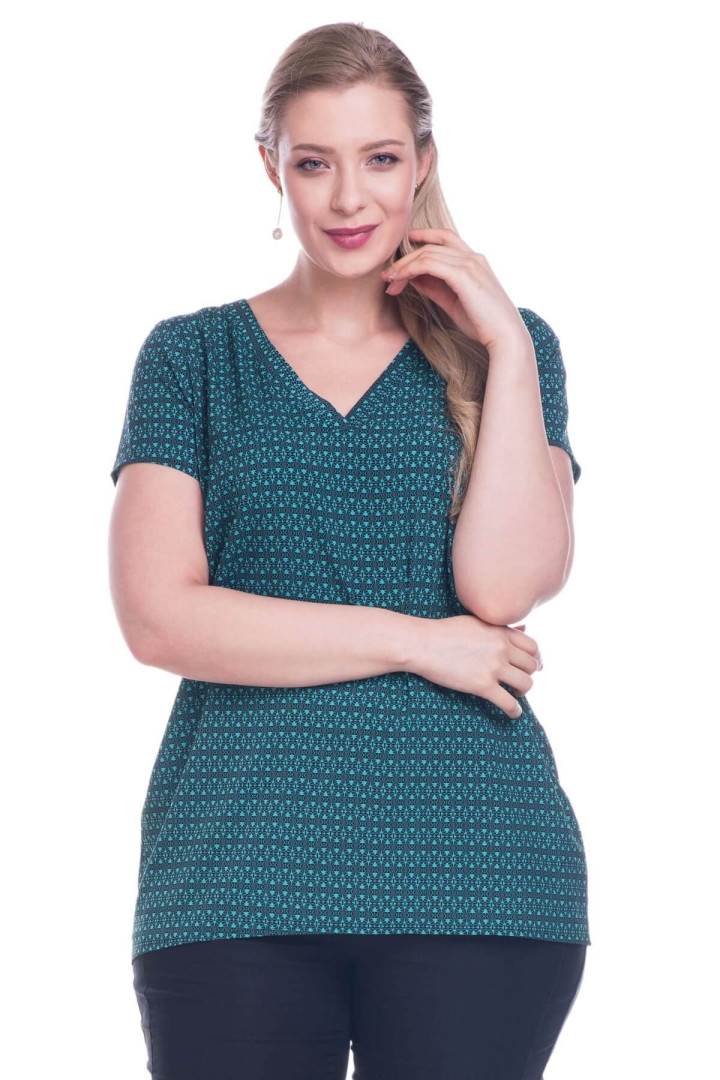 

Футболка женская My Line Moda 67 зеленая 46 RU (товары доставляются из-за рубежа), 67